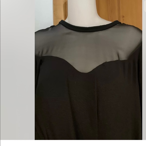 Iro Abbie Embroidered Crepe Mini Illusion Dress - Picture 2 of 5